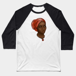 Beautiful african girl Baseball T-Shirt